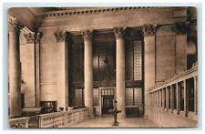 c. 1906 The National City Bank of New York Entrance to Presidents Office Sepia picture