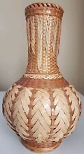 Vintsge Handwoven Bamboo Ikebana Vase picture