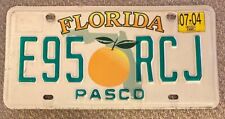 Florida 2004 PASCO COUNTY License Plate # E95 RCJ picture
