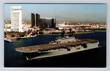 USS Essex, Navy Battleships, Transportation, Vintage Postcard picture