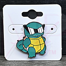 Pokemon Collectible Soft Enamel Pin Rubber Clutch COOL SQUIRTLE Squad SUNGLASSES picture
