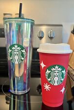 Starbucks Tumbler 24 Oz And 25 Years Holiday Cup Of Cheer picture