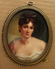 PORTRAIT COLOR OVAL SIGNED IMAGE OF A YOUNG WOMAN picture