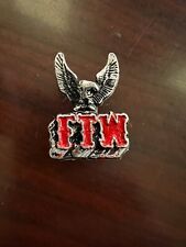 FTW Eagle Pin Motorcycle Biker Club Vest Jacket Hat Shirt Metal Badge Patch picture
