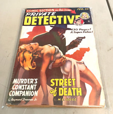 PRIVATE DETECTIVE / February 1949 / CRIME / PULP / MAGAZINE / COMIC INSERT picture