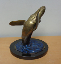 Humpback Whale Sculpture Bronze SPI Gallery hand sculpted Figurine 8.5