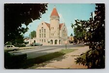 Postcard First Baptist Church in Marietta Ohio, Vintage Chrome M19 picture