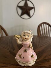 RARE Vintage Angel Figurine Zodiac Scorpio NAPCO Birth Month Spaghetti Trim picture