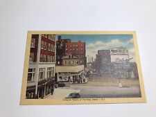 Vintage 1940 Congress Square Portland Maine Postcard picture