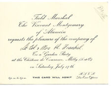 1965 Invitation ~ Field Marshal The Viscount Bernard Montgomery of Alamein picture