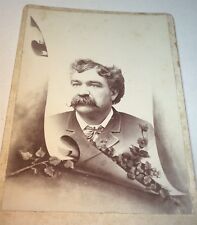 Rare Antique Victorian American ID'd Gent, George S. Gervais NJ Cabinet Photo picture