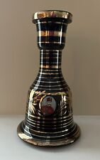 hookah base Glass Black And Gold Asian Themed Glass vase Decorative picture