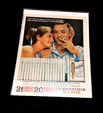 1960's Chesterfield King Cigarette - Vintage Print Ad picture