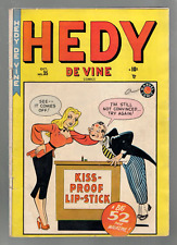 Hedy De Vine #35 Atlas 1949 VG+ 4.5 Kiss Proof Lip Stick picture