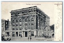 1907 New YMCA Building Exterior Binghamton New York NY Vintage Antique Postcard picture