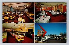 Wichita KS-Kansas, Town & Country Lodge Restaurants, Vintage c1965 Postcard picture
