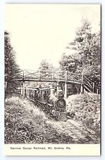 Postcard Narrow Gauge Railroad Mt. Gretna Pennsylvania PA picture