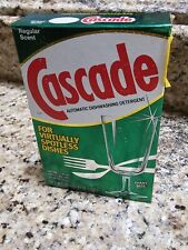Vintage Cascade Dishwasher Detergent Dish Machine Soap Box Full 35 OZ NEW picture
