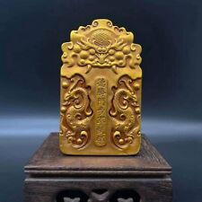 Qing Dynasty Gold Medal Desheng Men Bu Jun Commander Red Gold Token Ornaments picture
