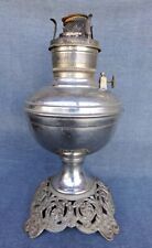 Antique Royal Nickel Plated Oil Lamp Base picture