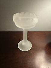 Frosted Glass Goblet Candle Holder By Party Lite. See Pictures For Details picture