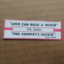 THE JUDDS Love Can Build A Bridge JUKEBOX STRIP Record 45 rpm 7