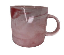Mug Pink Marble Swirl Painted Glossy Coffee Mug Cup EUC picture