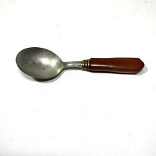 Vintage NS Co Baby Child Spoon EPNS with Bakelite Handle picture