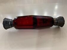 Antique ruby red double side silver top cap perfume bottle rare vintage picture