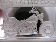 1.1 OZ..999 PURE SILVER 1996 HARLEY DAVIDSON HERITAGE SOFTAIL CLASSIC + GOLD picture