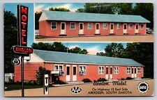 Avalon Motel Aberdeen South Dakota SD Chrome c1950 Postcard picture