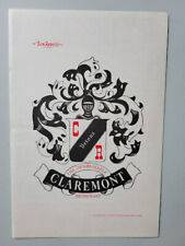 1974 Claremont Restaurant Verona New Jersey Menu Original picture