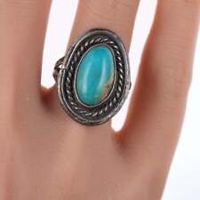 sz7 Vintage southwestern sterling and turquoise ring picture