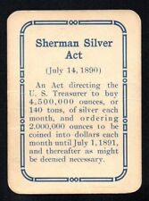 SHERMAN SILVER ACT 1908 GAME OF PRESIDENTS FRONTIER NOVELTY COMPANY BUFFALO NY picture