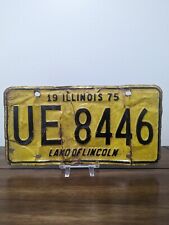 1975 Illinois License Plate All Original UE 8446 Land Of Lincoln picture