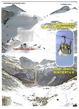 Vintage Austria Chrome Postcard Zillertal Glacier Cable Cars Hintertux picture