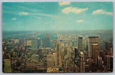 New York City Mid Manhattan Empire State Building View Central Park UNP Postcard picture