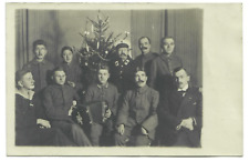 German RPPC Christmas Postcard Christmas tree Accordion Medic WWI V* picture