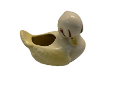 Vintage Ceramic Sleeping Duck Glazed Succulent Hand Painted Planter picture