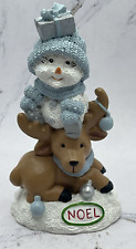 Vintage 2005 Snow Buddies Sb Noel Mini Totem w/Reindeer 4.5