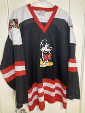 Vintage 1990’s Mickey Mouse #1 Genus Hockey Jersey Adult XL picture