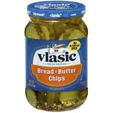 Vlasic Bread and Butter Pickle Chips, Keto Friendly, 16 FL OZ Jar Pak Of 2 picture