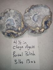 4 1/2 in  Agate 3 lbs. 13 oz Partially Polished  picture