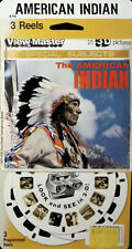 1957 THE AMERICAN INDIAN 3d View-Master 3 Reel Packet NEW SEALED picture