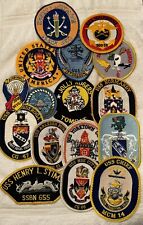 Patch Lot Of 16 Military And Navy Carriers Stimson Eisenhower MacDonough picture