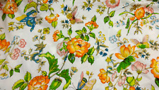 Schumacher Wedgewood Collection Floral Vintage Cotton Fabric by the yard picture