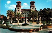 Lightner Museum St Augustine City Hall Water Fountain Tropical Trees Postcard picture