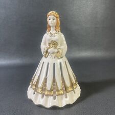 Vintage Hand Painted Lillian Vernon Porcelain Angel Lady Napkin Holder 9” Tall picture