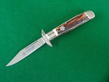 J. A Henckels HK-23S STAG Swing Guard Lock Back Knife NICE  picture