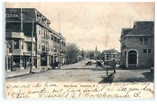 1906 Main Street View Wakefield RI Rhode Island Early Postcard View - Damaged picture